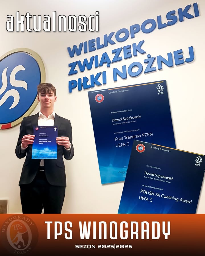 🟧Miło nam poinformować, że w dniu dzisiejszym Dawid Szpakowski, asystent trenera