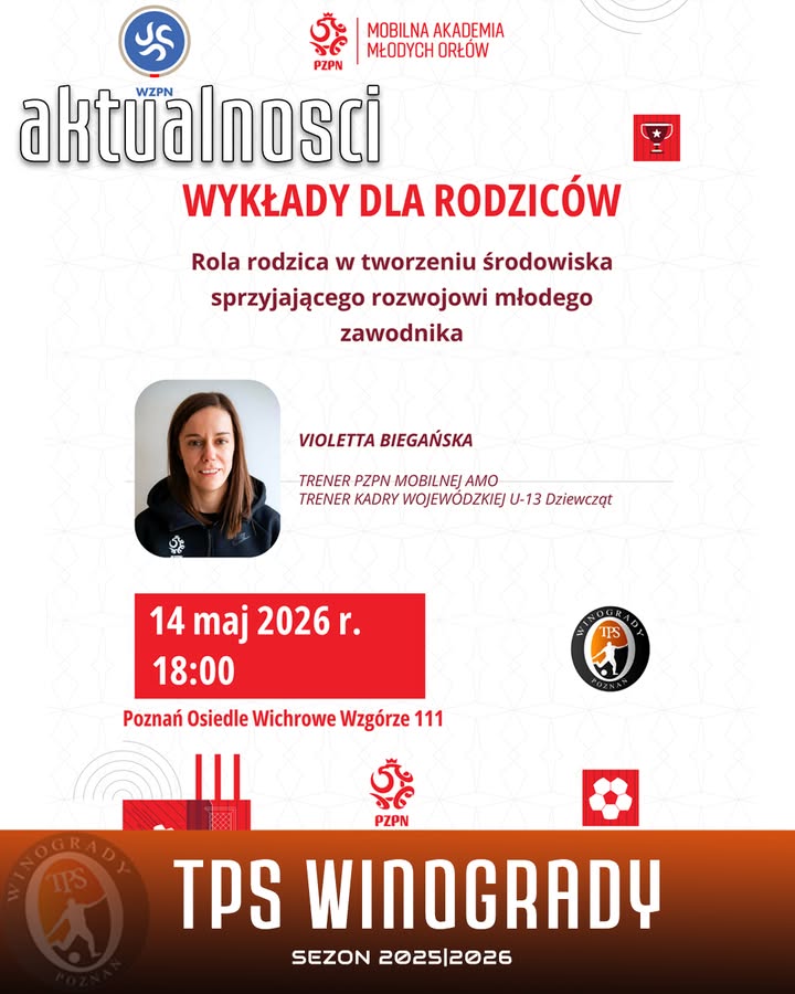 🟧Drodzy Rodzice zawodników TPS Winogrady ⬛️Serdecznie zapraszamy na wyjątkowe sp