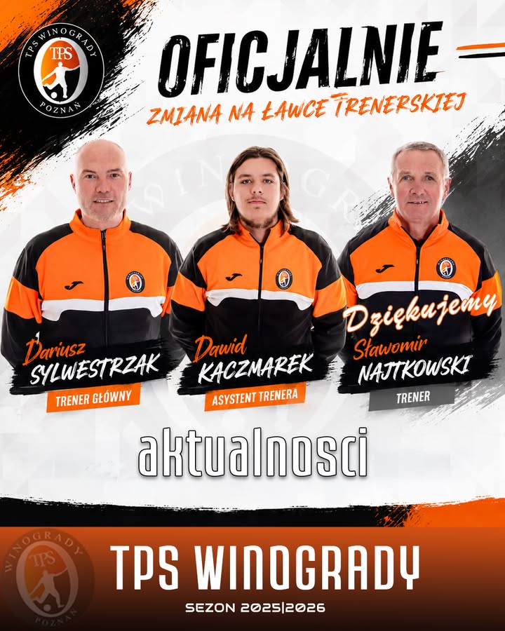 🟧OFICJALNIE – PRZEJĘCIE OBOWIĄZKÓW⬛️ 🟧Informujemy, że do końca rundy wiosennej z