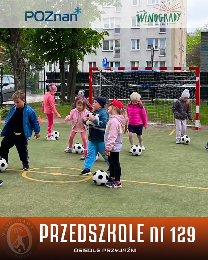 ⚽Przedszkolaki w ruchu⚽ 🟧W piątek w Przedszkolu nr 129 na Osiedlu Przyjaźni odby