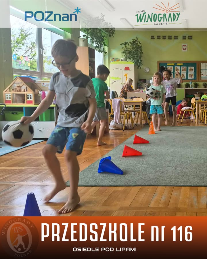 ⚽Przedszkolaki w ruchu⚽ 🟧W piątek w Przedszkolu nr 116 na Osiedlu Pod Lipami odb