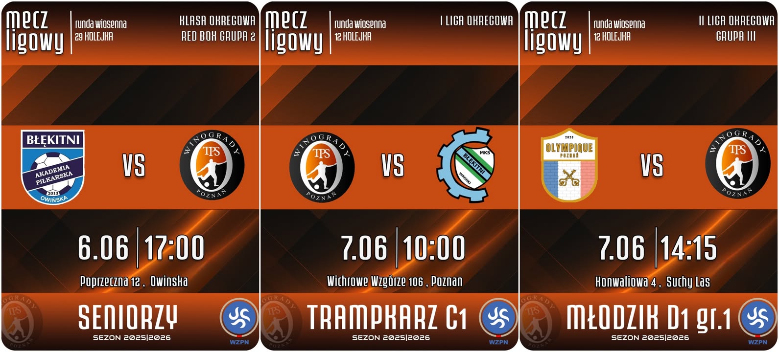 🟧Mamy piątek, więc czas na zapowiedź weekendu ligowego TPS Winogrady ⬛️Tym razem