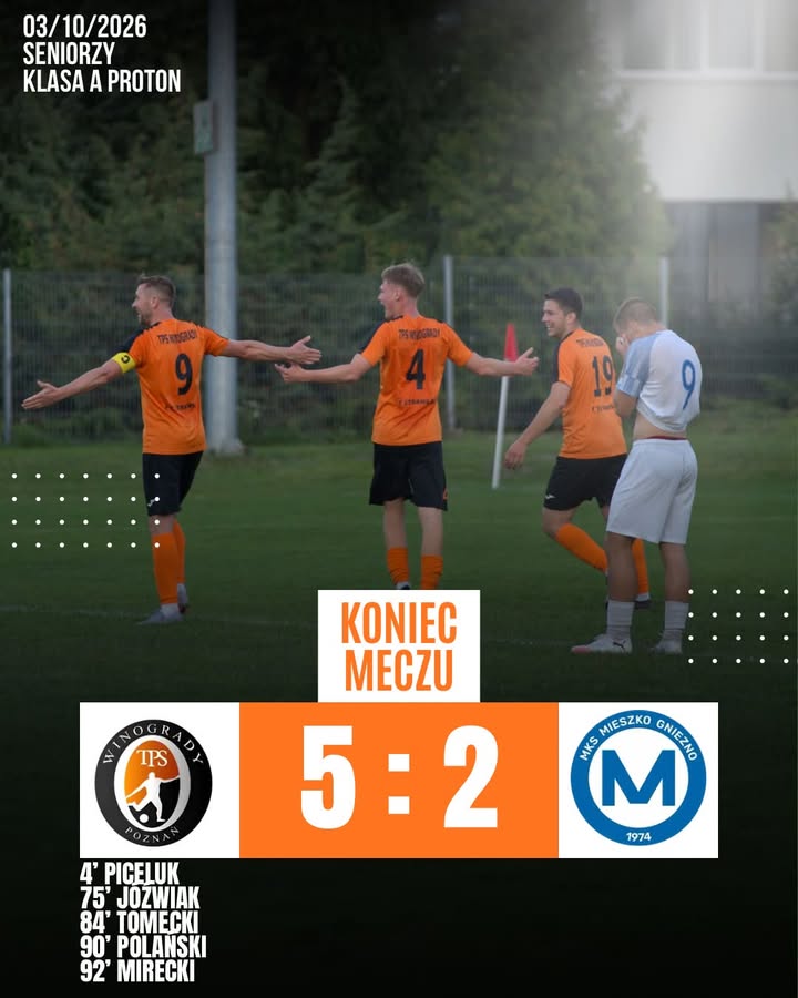 ✋🏼😎 Wygrywamy spotkanie z drugą drużyną MKS Mieszko Gniezno! ✅ Panowie, to był d