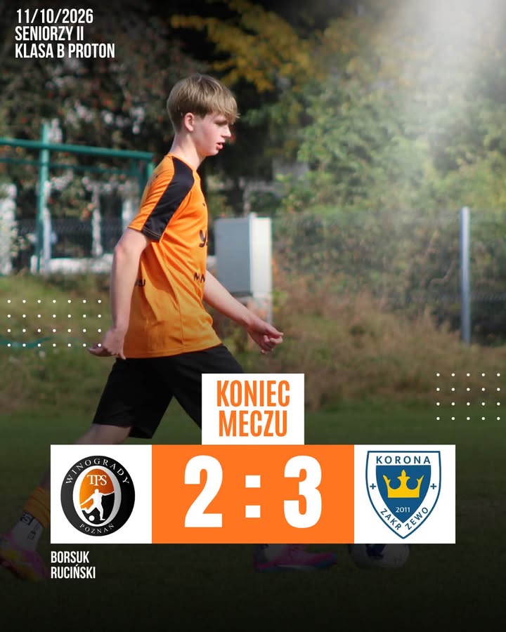 𝐏𝐨𝐝𝐬𝐮𝐦𝐨𝐰𝐚𝐧𝐢𝐞 𝐰𝐞𝐞𝐤𝐞𝐧𝐝𝐮 ⚽️ 🟠 𝐑𝐞𝐳𝐞𝐫𝐰𝐲 Nasza II drużyna minimalnie przegrywa swój po